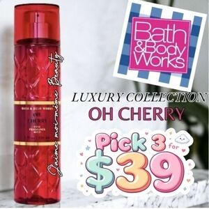 OH CHERRY- Bath and Body Works Luxury Collection